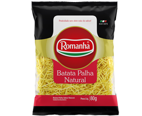 Batata Palha Natural Romanha Pacote 80g